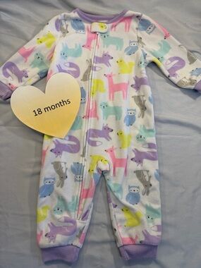 Carter's - Pastel Fleece Onesie Sleeper